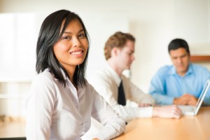 Attractive Asian Businesswoman Meeting